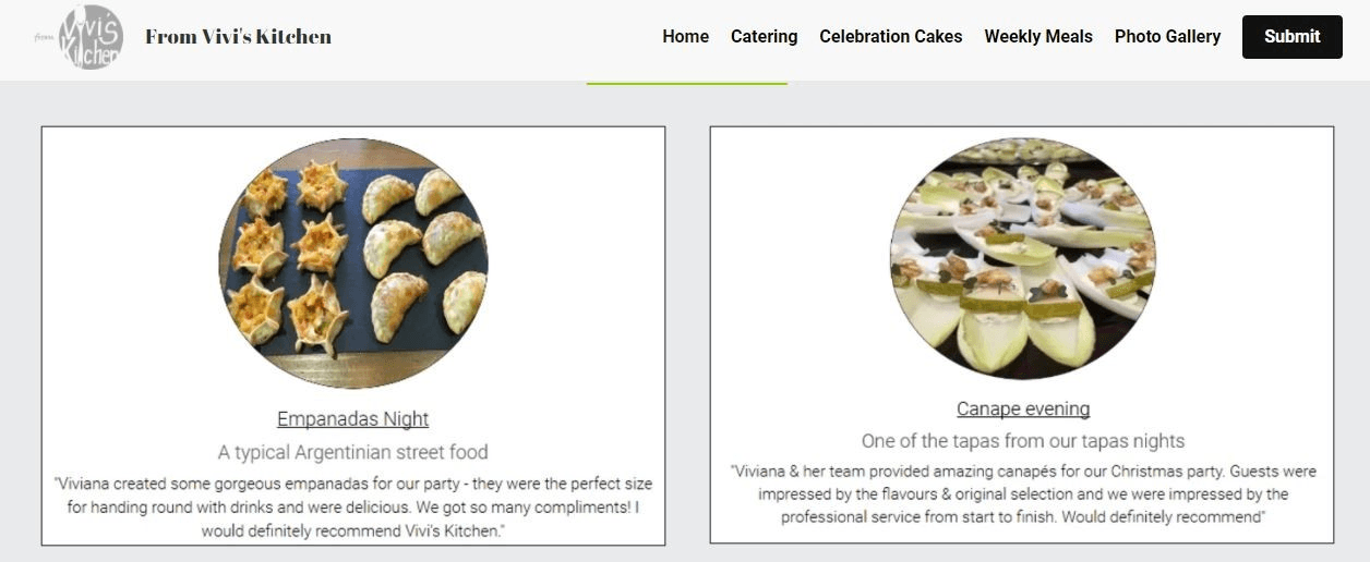 Strikingly用戶美食網站示例三 Strikingly用戶美食網站示例三